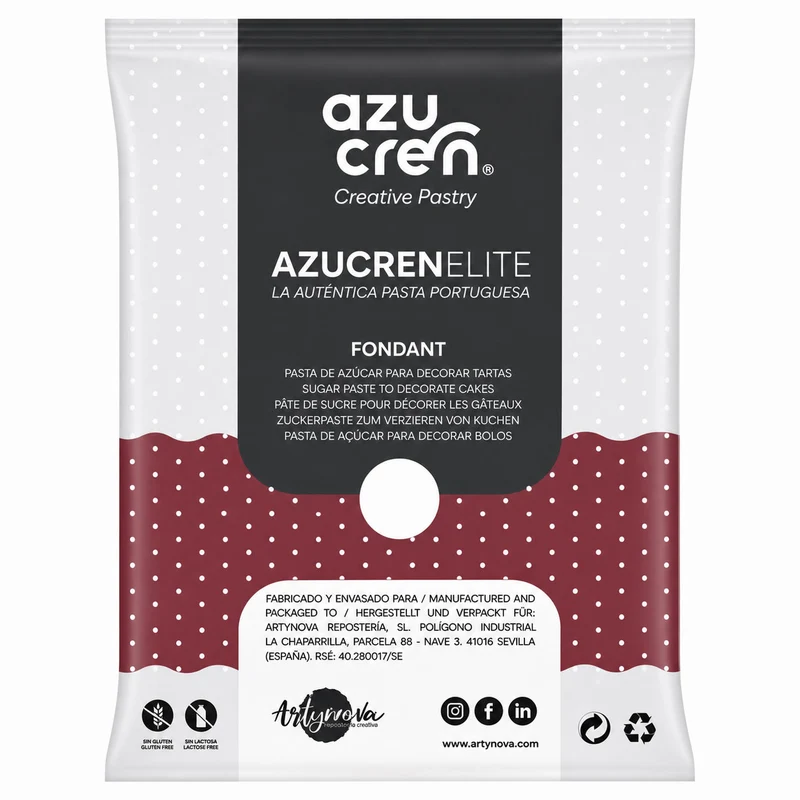 FONDANT BURDEOS AZUCREN ELITE 250GR