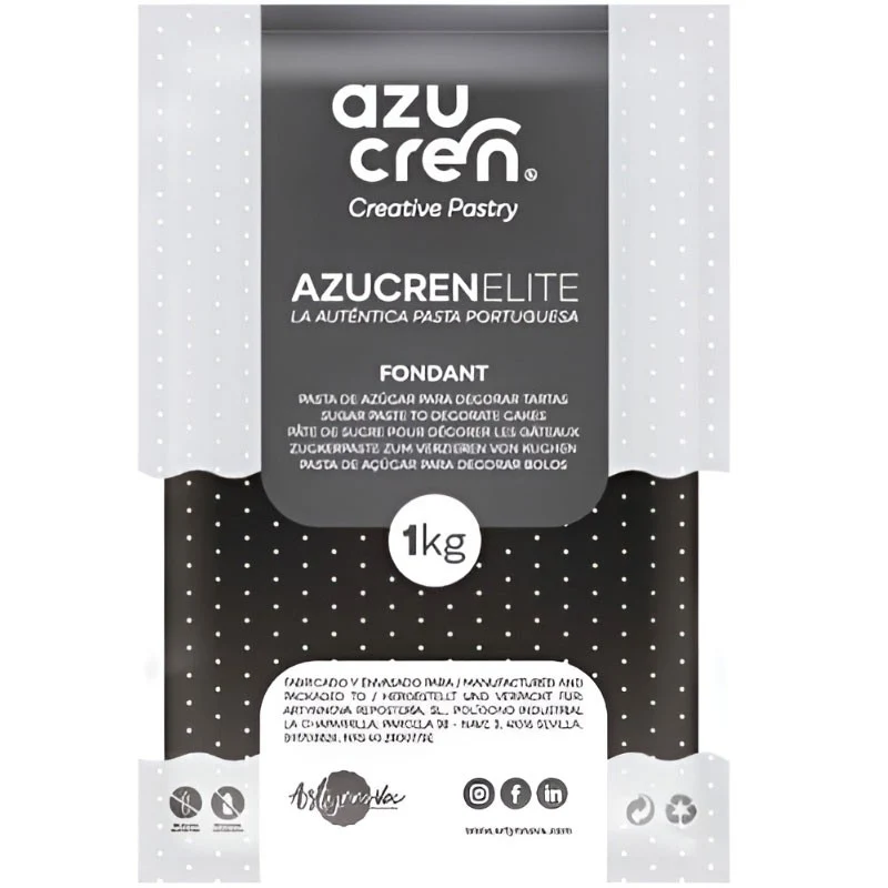 FONDANT NEGRO AZUCREN ELITE 1KG