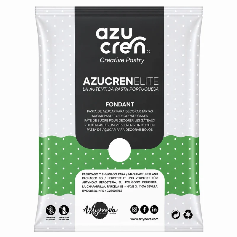 FONDANT VERDE AZUCREN ELITE 250GR