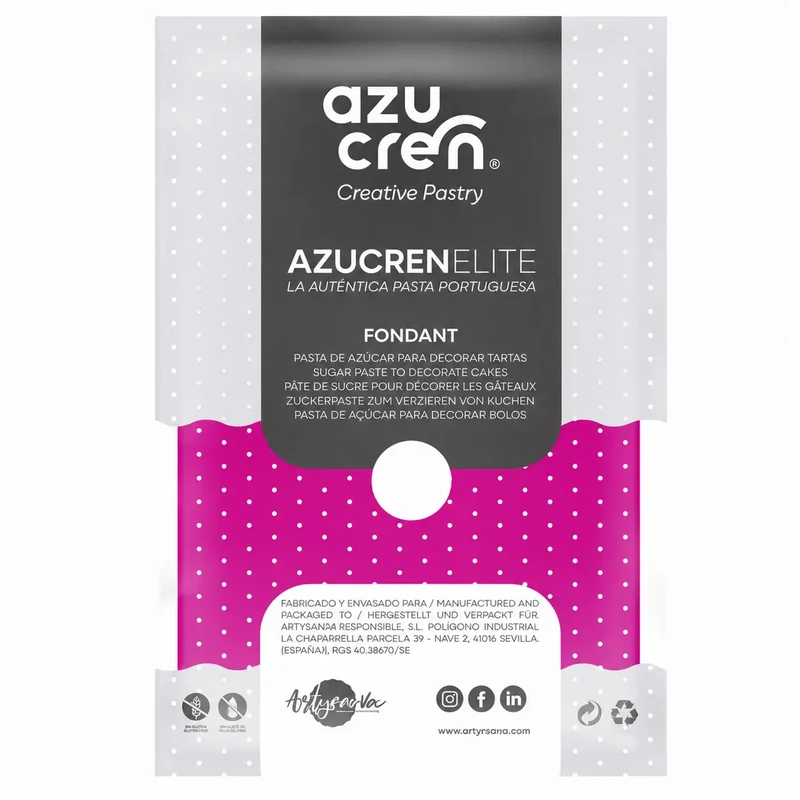 FONDANT ROSA FUERTE CHOC AZUCREN ELITE 250GR