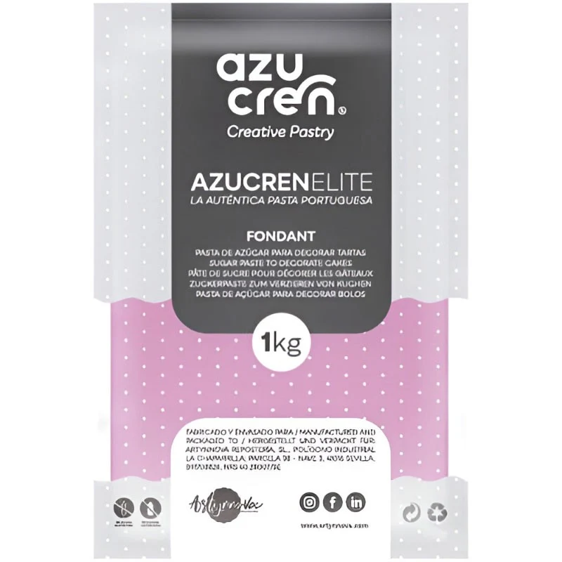 FONDANT ROSA AZUCREN ELITE 1KG