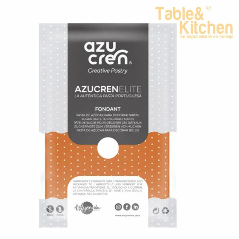 FONDANT NARANJA AZUCREN ELITE 100GR