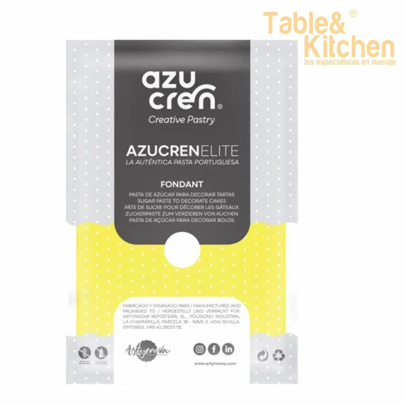 FONDANT AMARILLO AZUCREN ELITE 100GR
