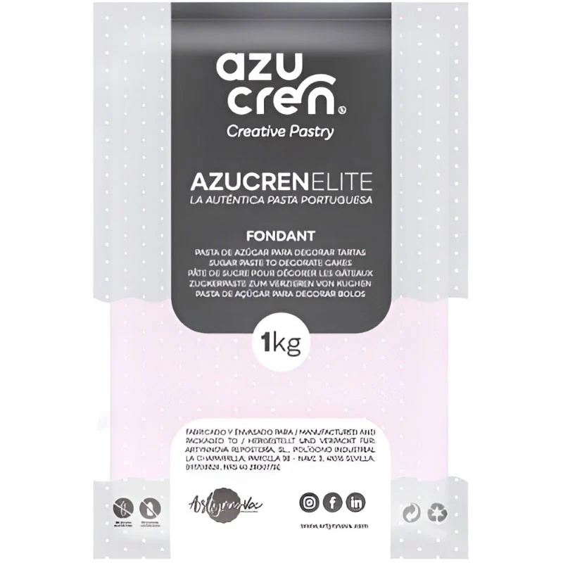 FONDANT ROSA BEBE AZUCREN ELITE 1KG
