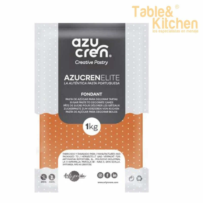 FONDANT NARANJA AZUCREN ELITE 1KG