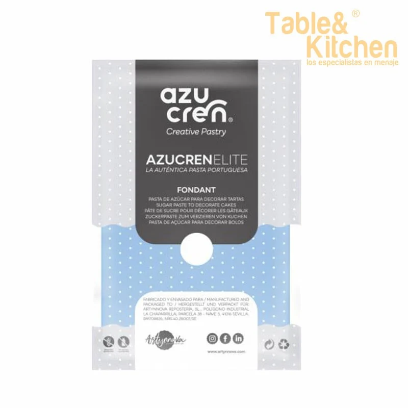 FONDANT AZUL CIELO AZUCREN ELITE 250GR