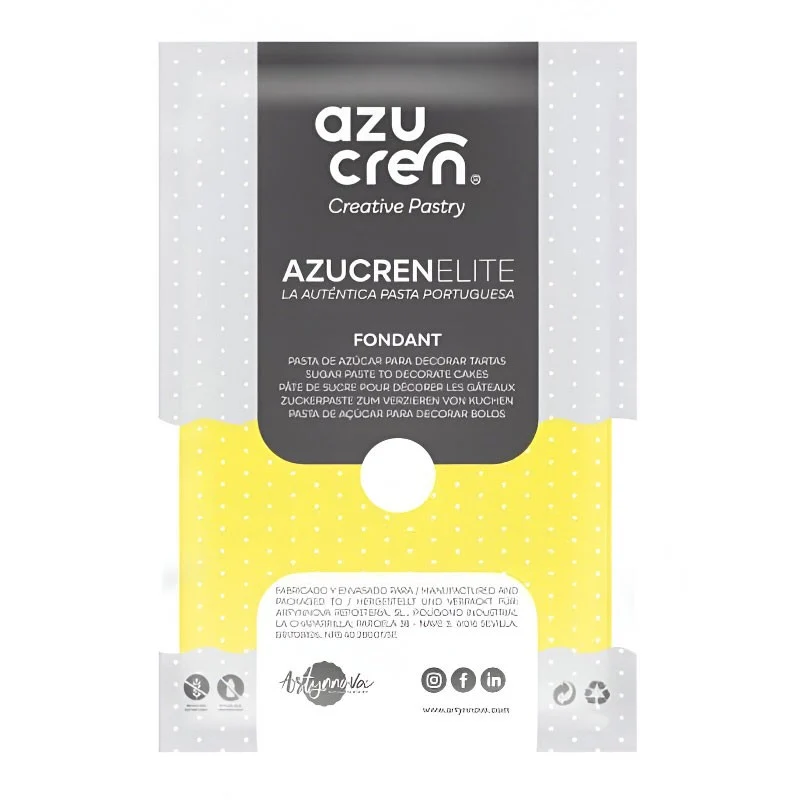 FONDANT AMARILLO AZUCREN ELITE 250GR