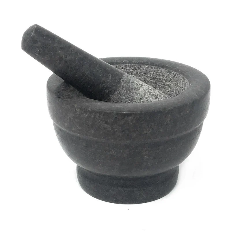 MORTERO CON MANO DE GRANITO 12X8CM LACOR