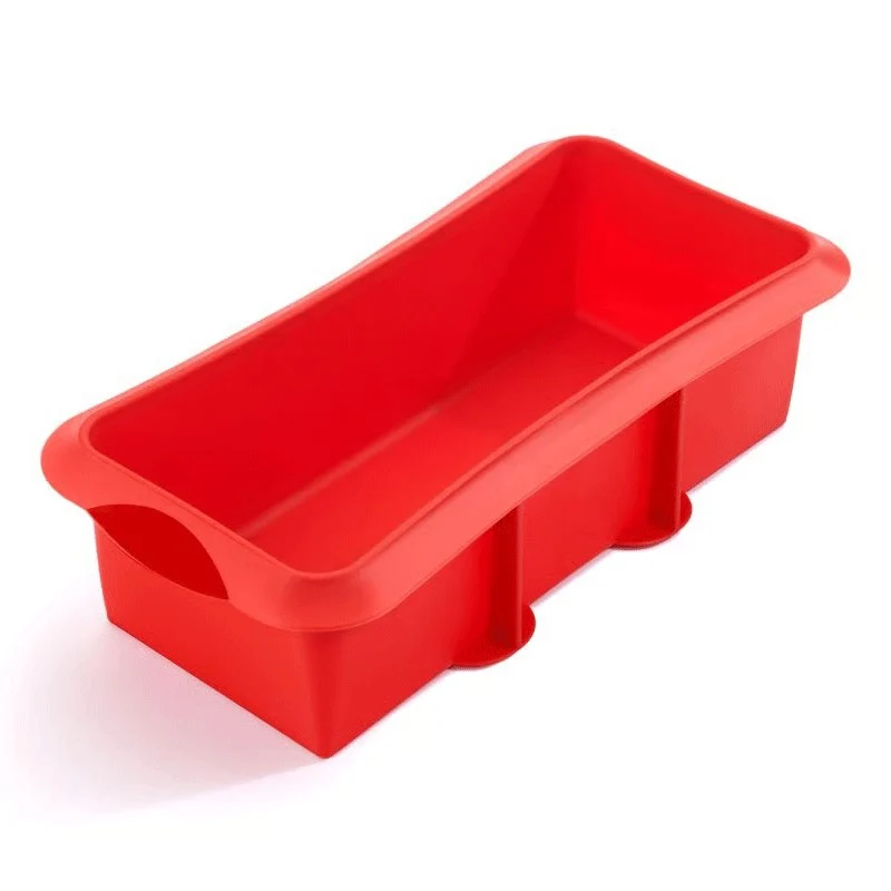 MOLDE RECTANGULAR 28CM ROJO