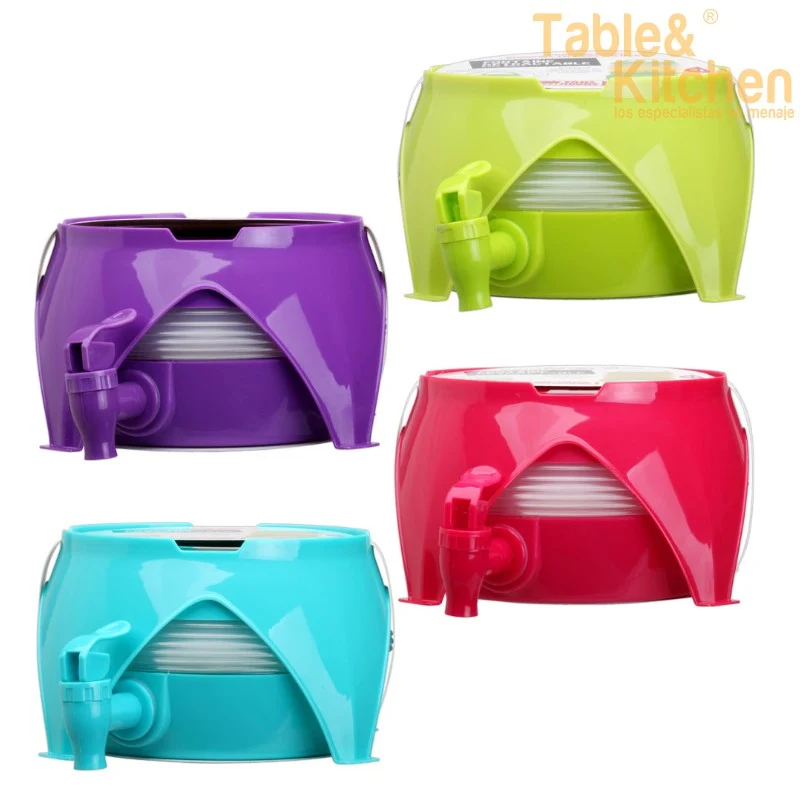 GARRAFA PLEGABLE CON GRIFO Y BASE 3L