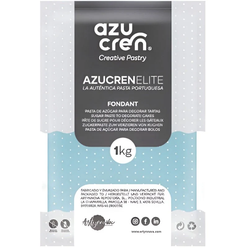 FONDANT AZUL CIELO AZUCREN ELITE 1KG
