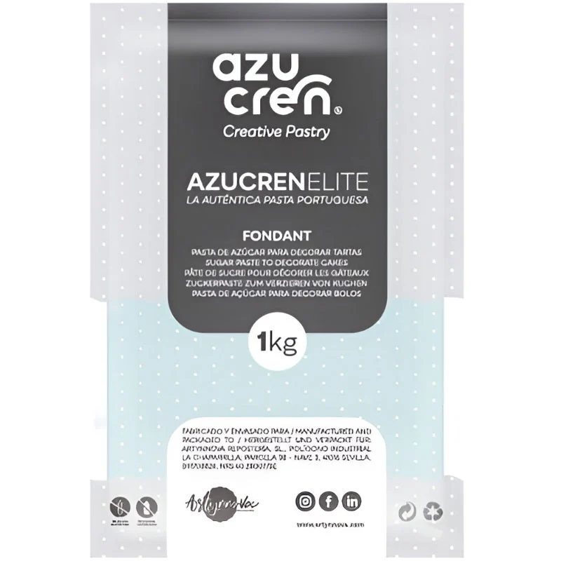 FONDANT AZUL BEBE AZUCREN ELITE 1KG