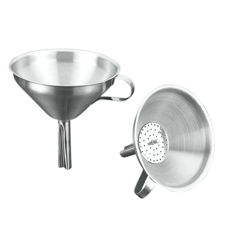 EMBUDO CON FILTRO INOX. 18/8 13 CMS METALTEX