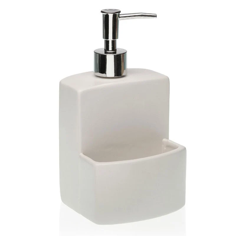 DISPENSADOR JABON BLANCO MATE