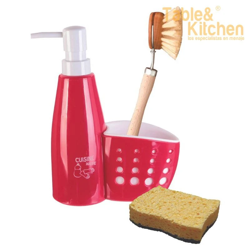DISPENSADOR CON PORTA-ESPONJAS