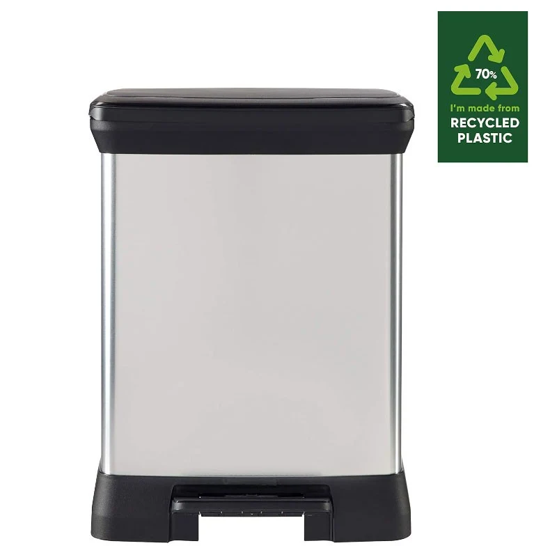 CUBO DOBLE DECO BIN DUO 10+18L RECT.