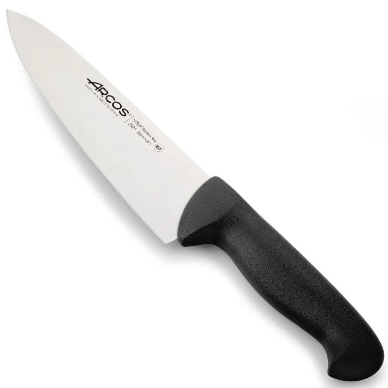 CUCHILLO COCINERO NEGRO SERIE 2900 200 MM ARCOS