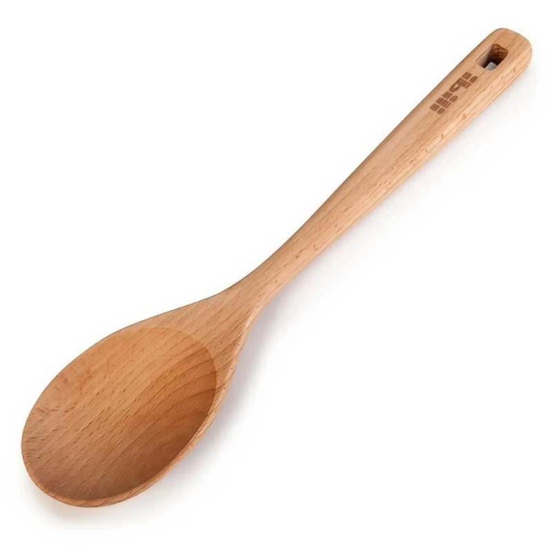 CUCHARA REDONDA MADERA DE HAYA 30CM IBILI