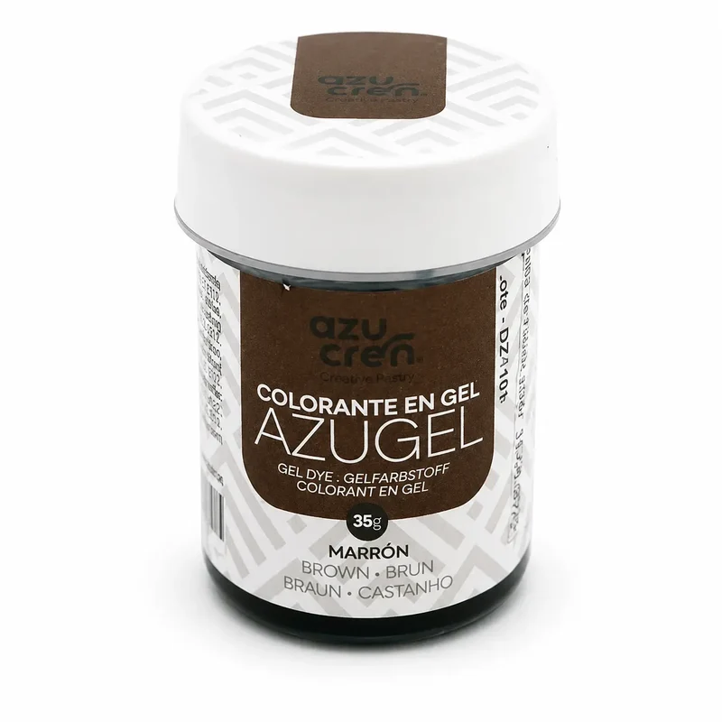 COLORANTE EN GEL MARRON AZUGEL 35 GRAMOS AZUCREN