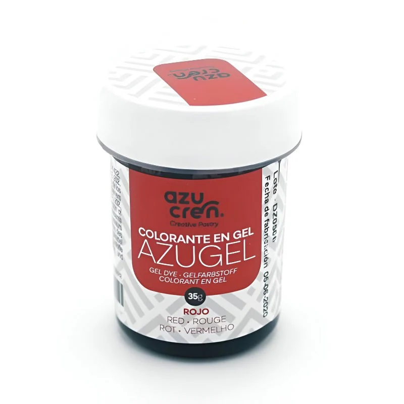 COLORANTE EN GEL ROJO AZUGEL 35 GRAMOS