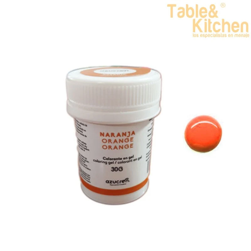 COLORANTE EN GEL NARANJA 30GR AZUCREN