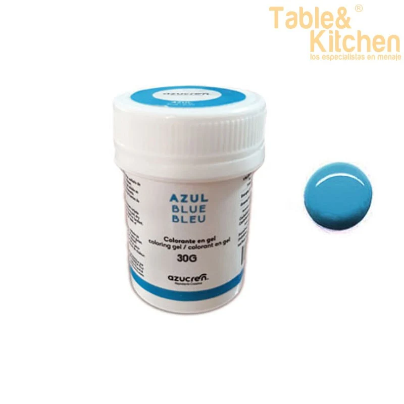 COLORANTE EN GEL AZUL 30GR AZUCREN