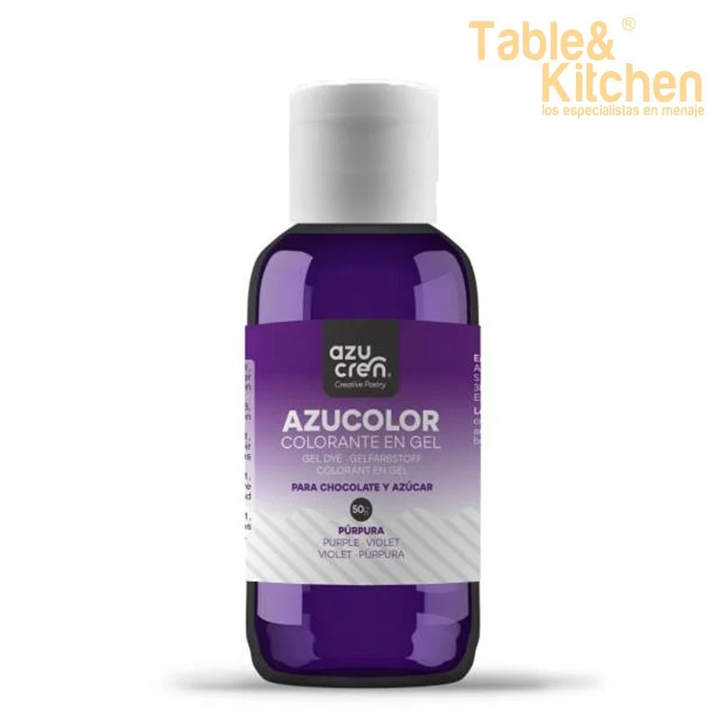 COLORANTE EN GEL PURPURA AZUCOLOR 50 GRAMOS
