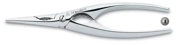 CORTA MARÍSCOS PROFESIONAL INOX 18,5CM 3 CLAVELES