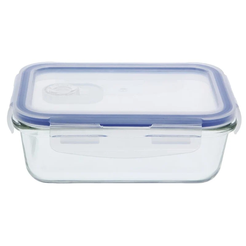CONTENEDOR RECTANGULAR DE VIDRIO HERMÉTICO 1040ML