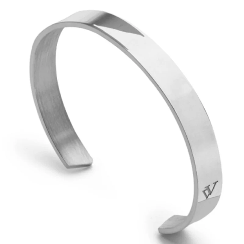 BRAZALETE/ PULSERA PLANA PLATA LA VALIENTE