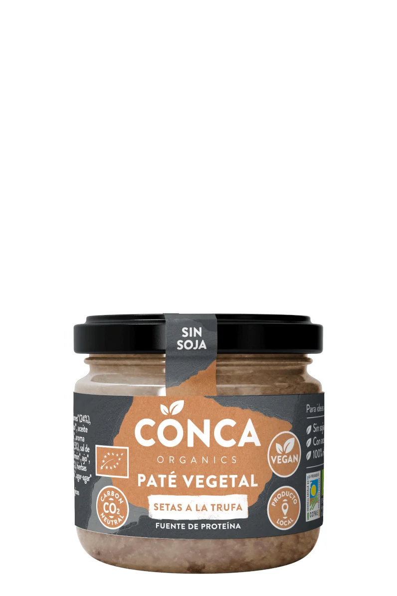 Paté Setas a la Trufa ECO en Vidrio Retornable - La Conca Organics
