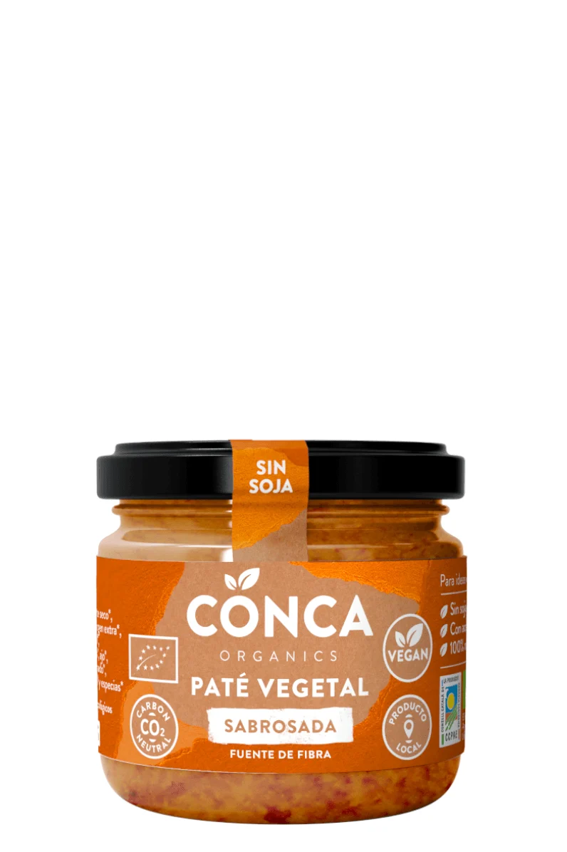 Paté Sabrosada ECO en Vidrio Retornable - La Conca Organics