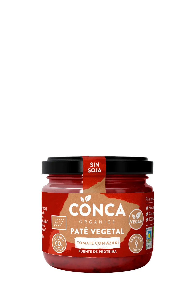 Paté Tomate y Azuki ECO en Vidrio Retornable - La Conca Organics