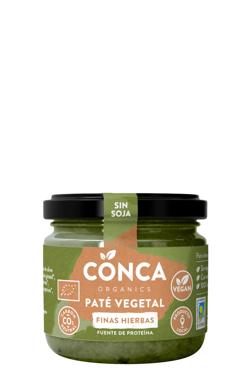 Paté Finas Hierbas ECO en Vidrio Retornable - La Conca Organics