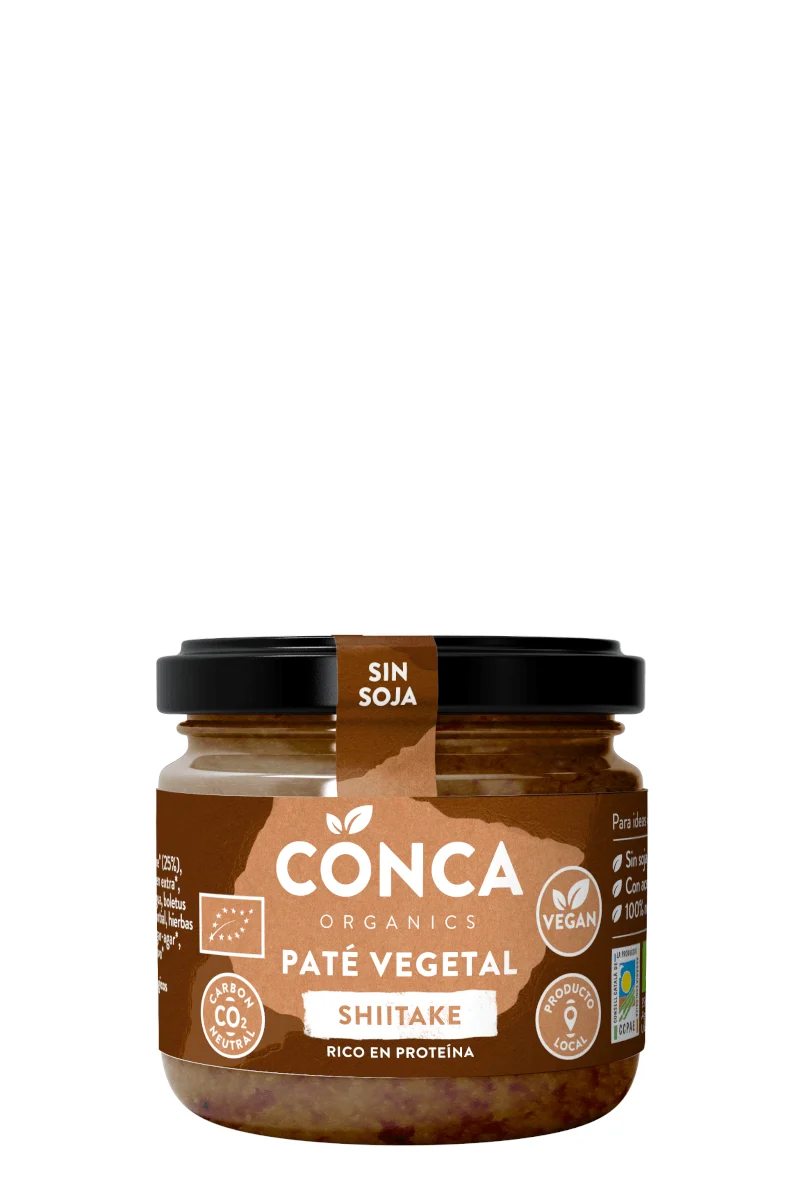 Paté Shitake ECO en Vidrio Retornable - La Conca Organics