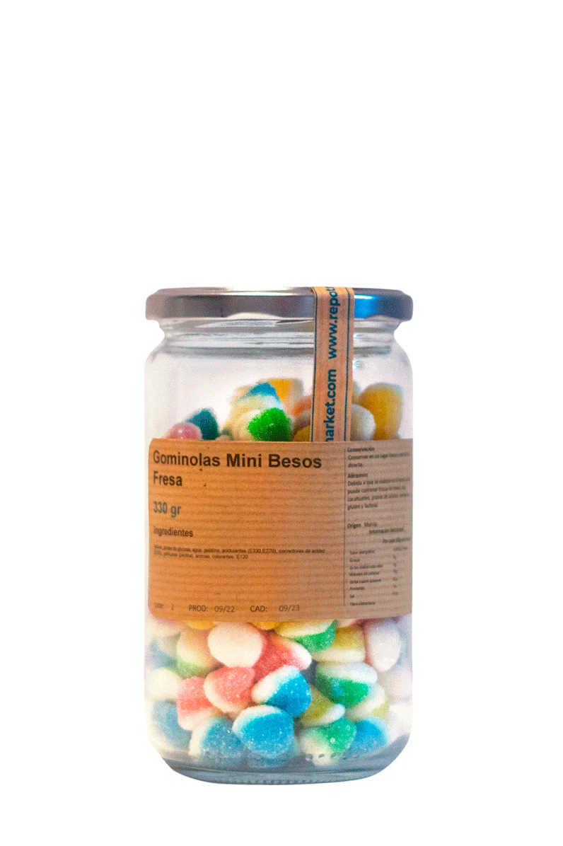 Gominola Mini Besos Fresa 330 g