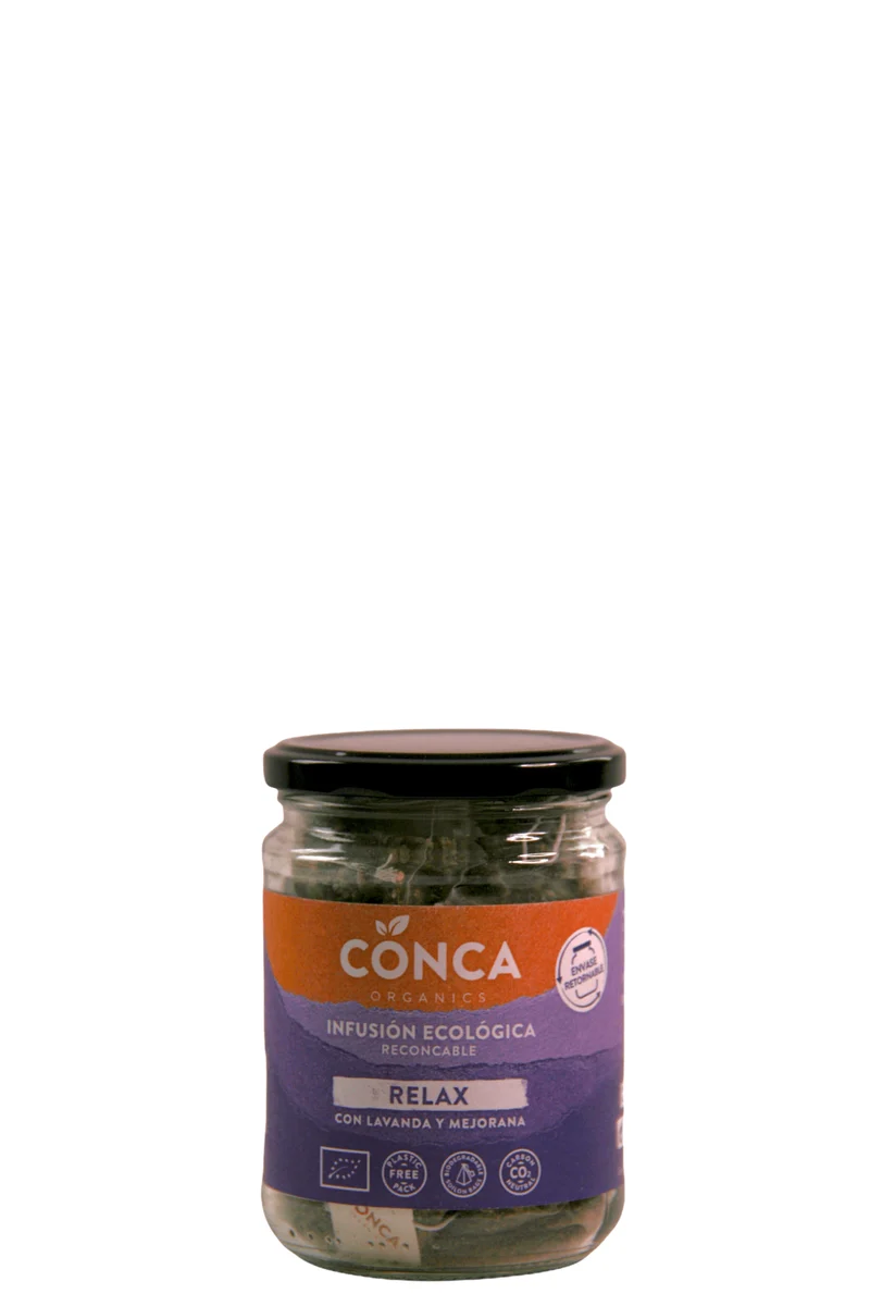 Infusión BIO Relax en vidrio retornable - La Conca Organics