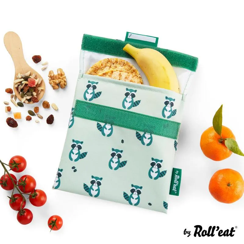 Porta snacks reutilizable Snack'n'Roll - Mapaches
