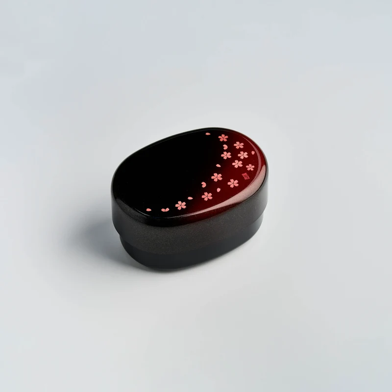 Sakura Petals Oval Bento Box