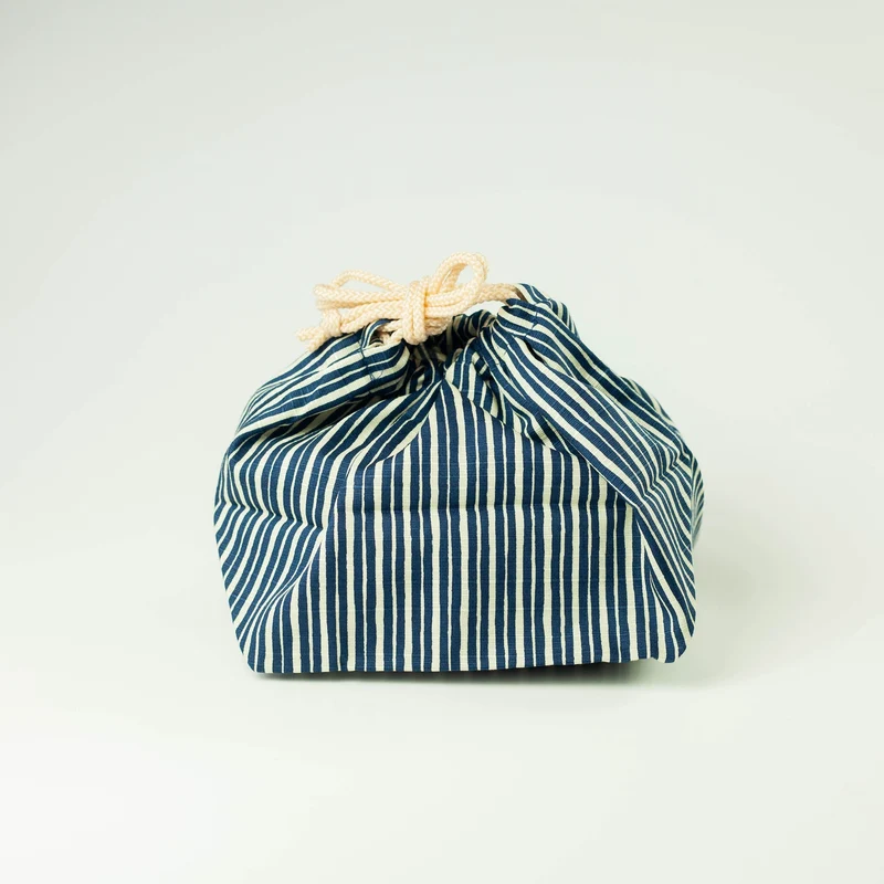 Tokusa Stripes Bento Bag | Navy