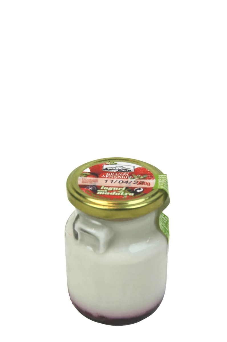 Yogur artesano de fresa 260 g - Granja Armengol