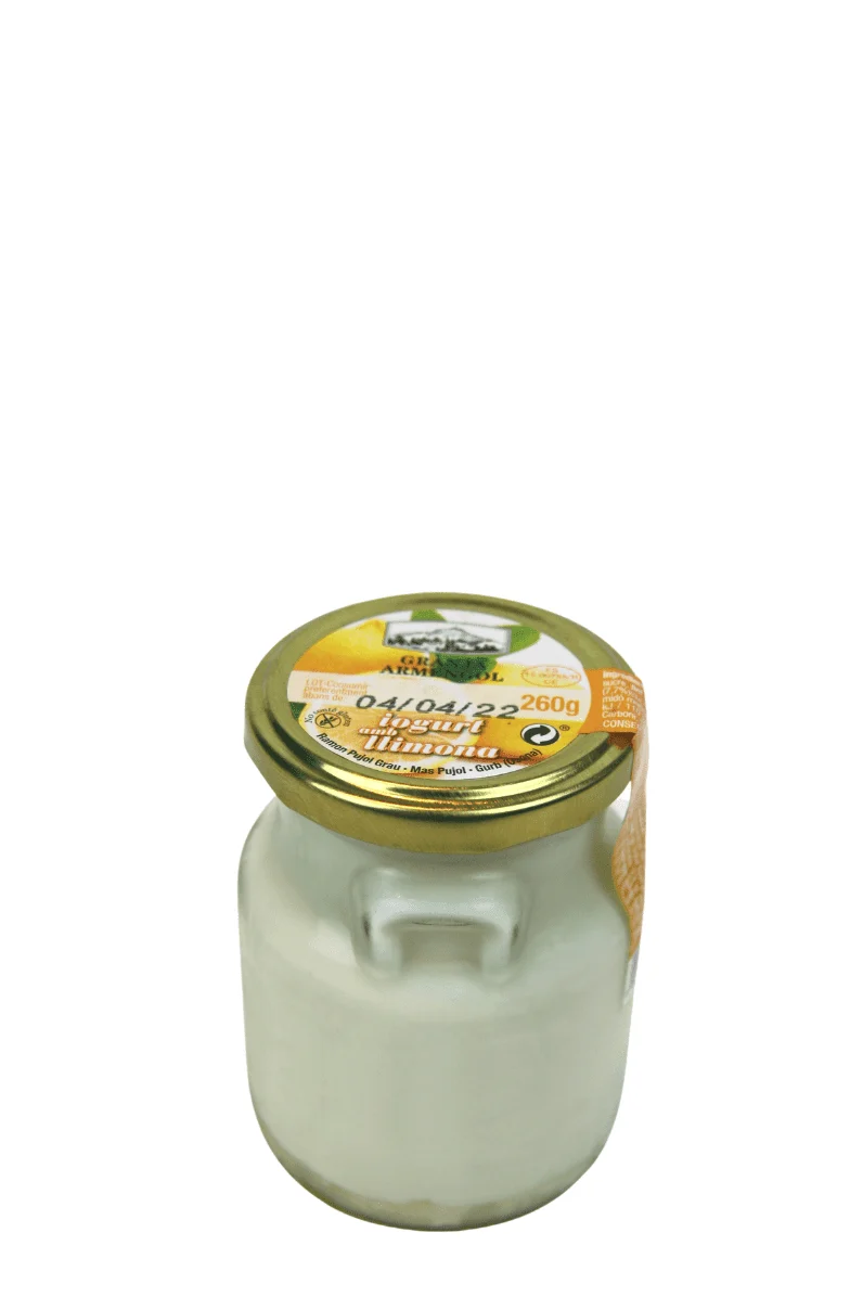 Yogur artesano de limón 260 g - Granja Armengol