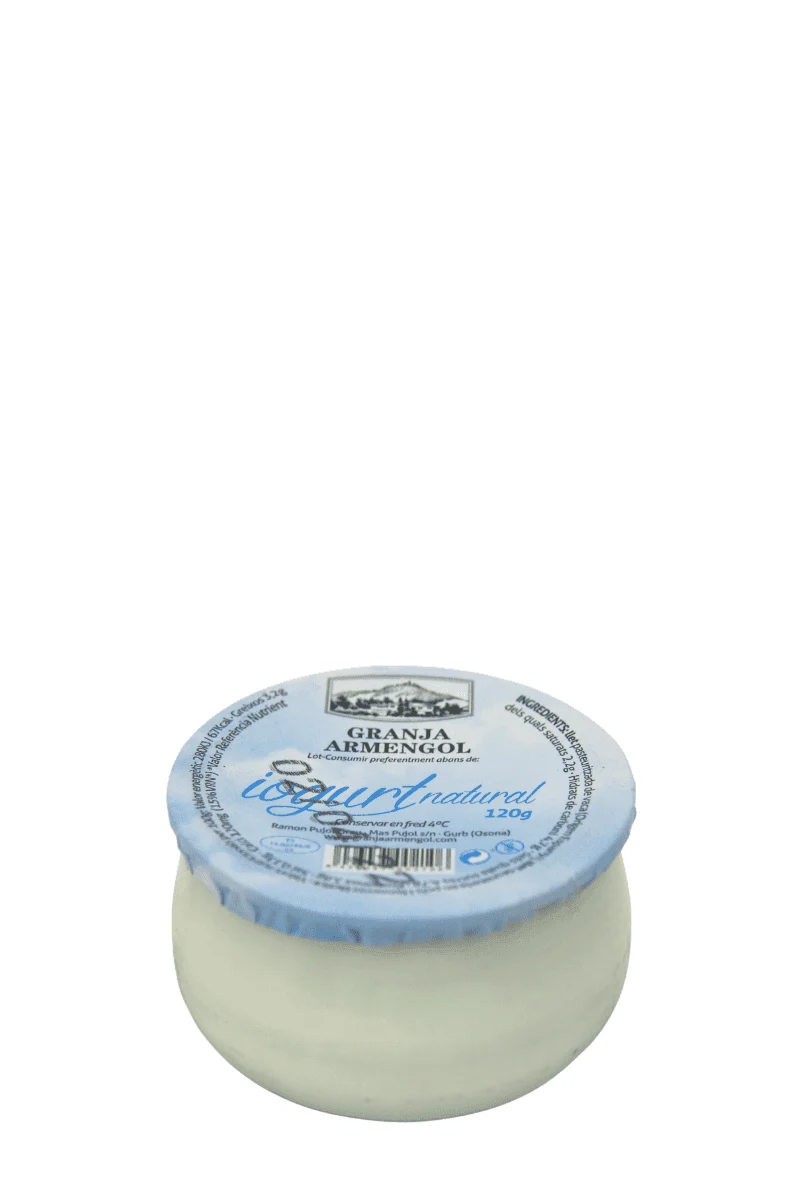 Yogur artesano natural 125 g - Granja Armengol
