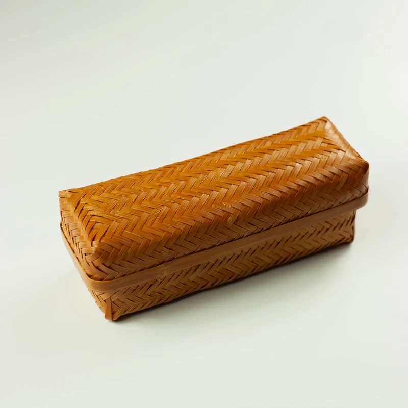 Woven Bamboo Bento Box | Long
