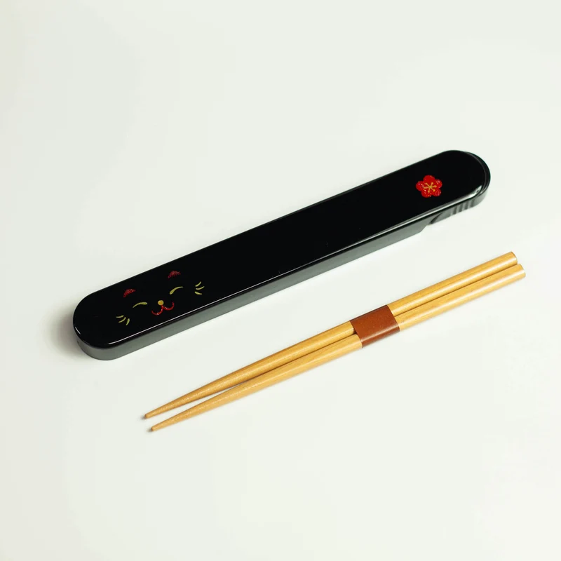 Kao Neko Chopsticks Set | Black