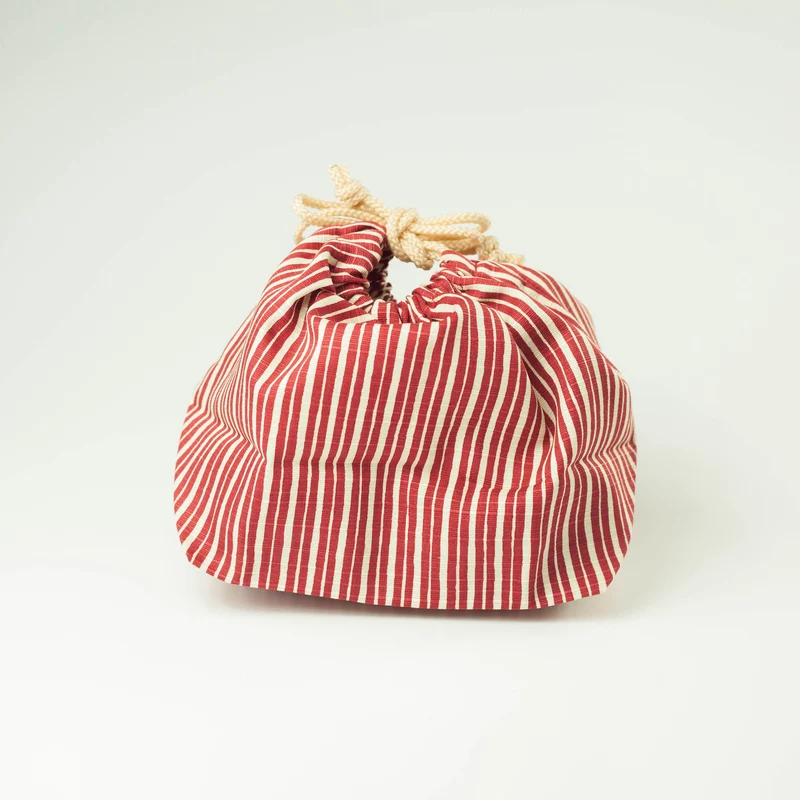 Tokusa Stripes Bento Bag | Red