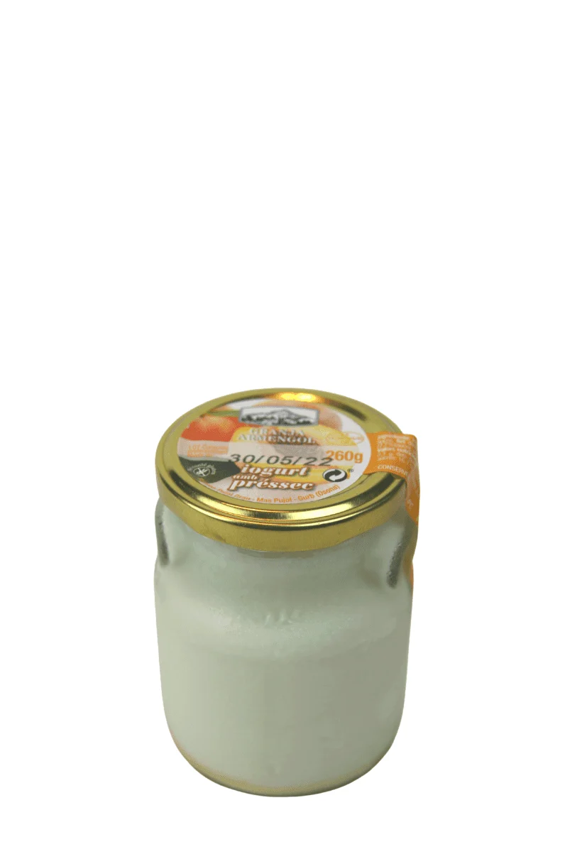 Yogur artesano de melocotón 260 g - Granja Armengol