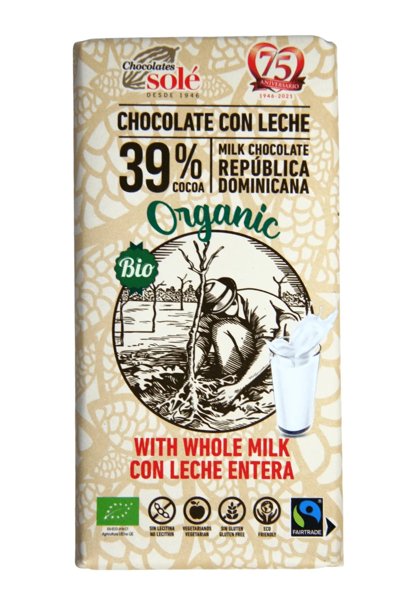 Chocolate con leche ECO FT 100 g - Sole