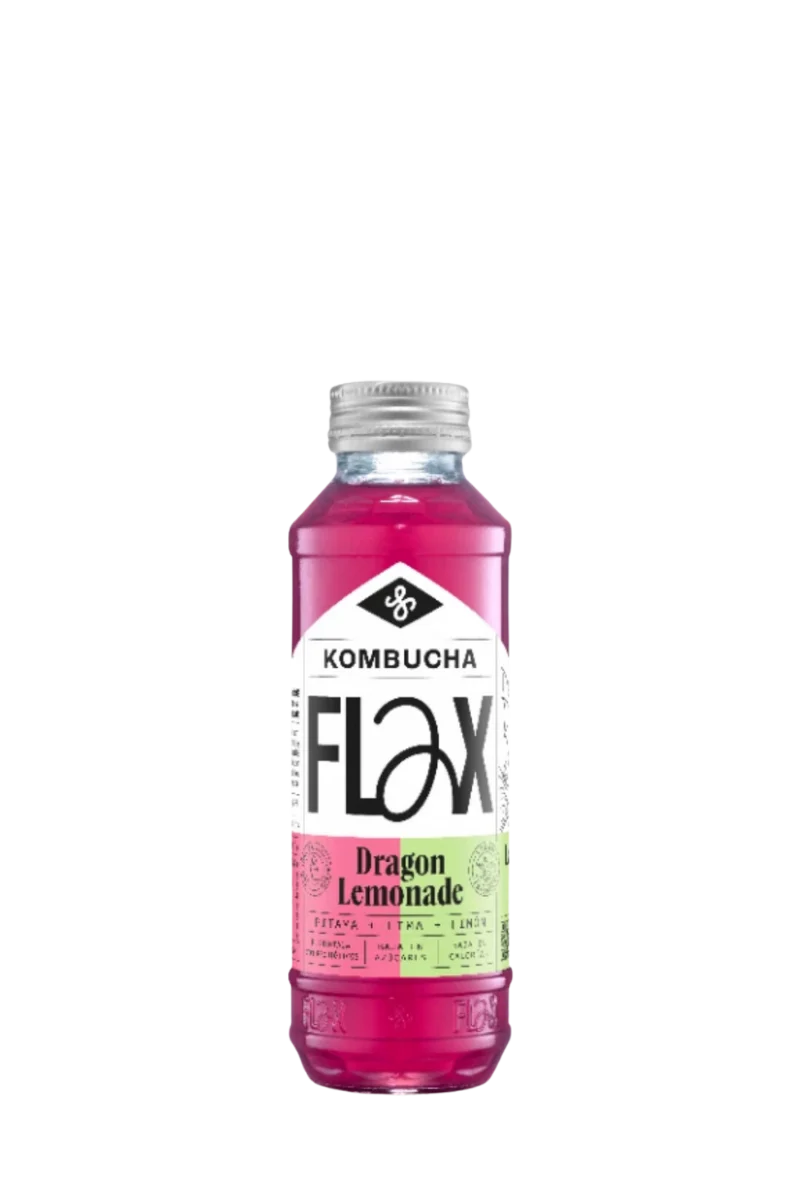 Kombucha Dragon Lemonade en vidrio retornable - Flax&Kale