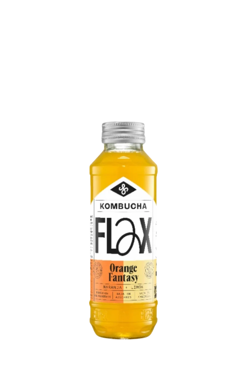 Kombucha Orange Fantasy en vidrio retornable - Flax&Kale